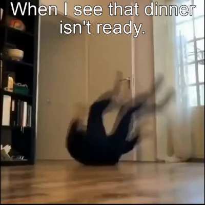 Even faster when the table ain't set.