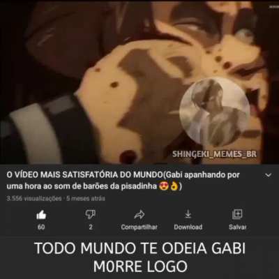 nrml man tomara q a gabi morra ela matou a sasha A SASHAAAAAA