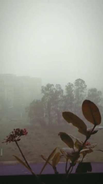 Rains going strong.
