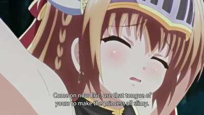 Licking the Princess's Armpits [Maken no Hime wa Ero Ero Desu]