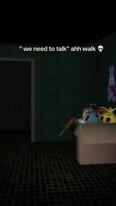 "We need to have a talk, young man" ahh walk