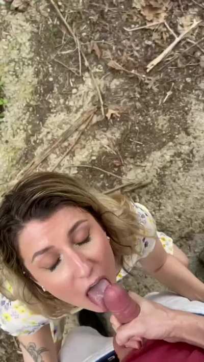 Walked home after covered in cum