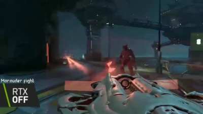 Doom Shid fard gameplay Marauder fight rtx off