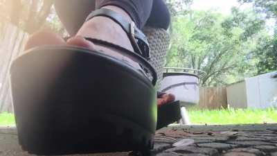 I need you to help me take these shoes off after a long day outside. Then I&rsquo;ll be needing you to worship them after