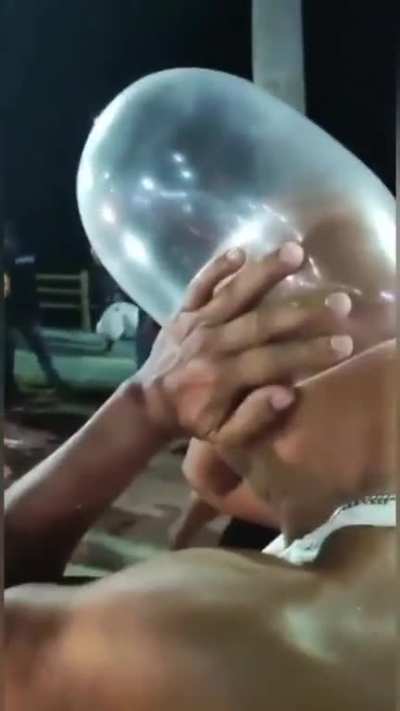 Does anything normal even happen in this video?