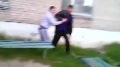 Drunk arm wrestling