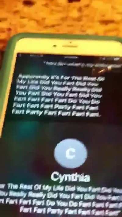 Party Fart! Back when my 8 year old son changed my nickname on my iPhone. [OC]