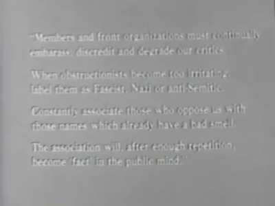 It is all just a little bit of history repeating - Communist playbook