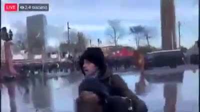 Part 2 of Dutch watercannon - ouch