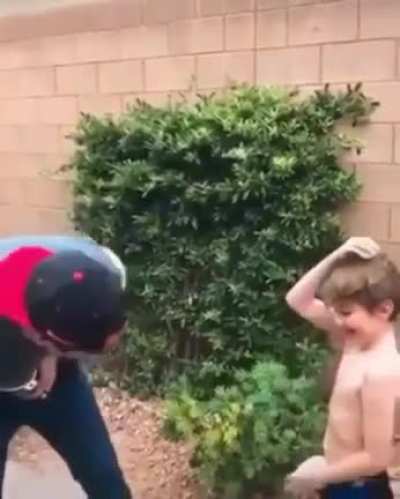 The kids got hands