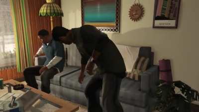 When Lamar actually comes up in Franklin&rsquo;s crib!