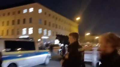 People protesting against the far right in Munich after a car-ramming attack