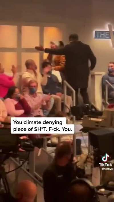 A rebel disrupted The View today, interrupting climate-denying guest Ted Cruz.