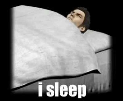 I sleep