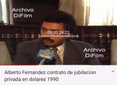 Alberto Fernández contrato de jubilación privada en dólares