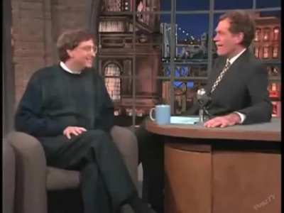 David Letterman asks "What is Internet" to Bill Gates, 1995