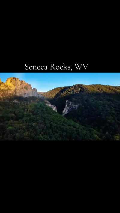 Seneca Rocks in West Virginia