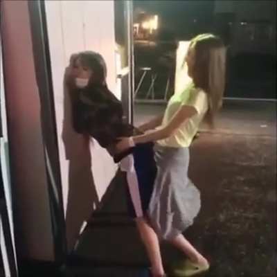 The humped girl just couldn&rsquo;t help but moan when she says she&rsquo;s about to cum (click on redgif link for the sound)