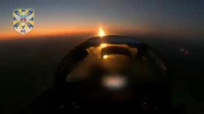MiG-29 Fulcrum fighter working against aerial threats somewhere over the Ukrainian skies. 40th Tactical Aviation Brigade