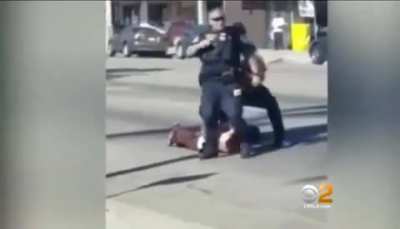 Only On 2: Federal Officers Shown Kicking Handcuffed Suspect In The Head GIF
