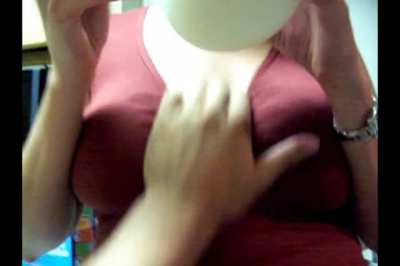 Beautiful Curvy Amateur Gets Felt Up In The Kitchen