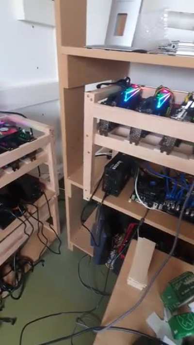 Assembly completed: 40x RTX 3090 + 1x RTX 3080