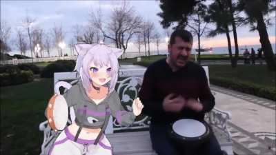 Okayu vibing to levan polkka