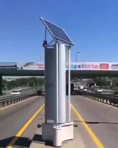 Genius usage of wind energy in Turkey.