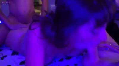 When I&rsquo;m sucking cock and being fucked at the same time, I can really lose myself at times..