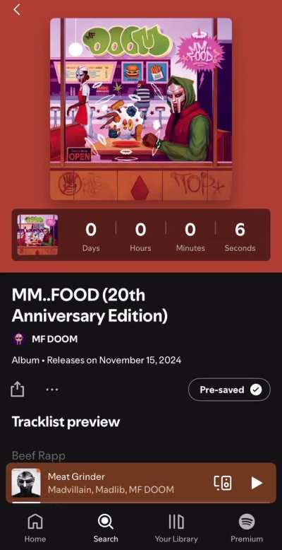 IT&rsquo;S OUT!! MM..FOOD 20th ANNIVERSARY ON SPOTIFY!!