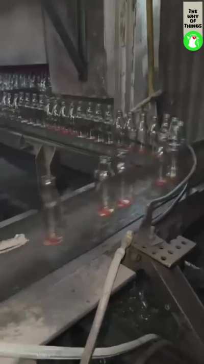 The Process of Manufacturing of Glass Bottles (recycling glass)