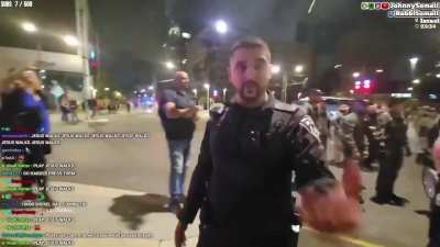 Nuisance influencer Johnny Somali has been arrested in Israel for harassing a female police officer.
