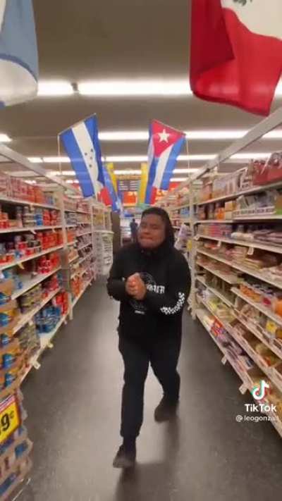 Grocery store workers