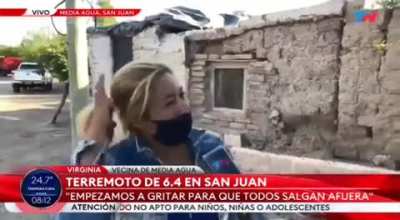 Terremoto 6.4 San Juan . El colero de la sra.