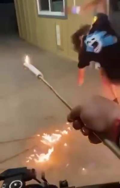 Man on fire