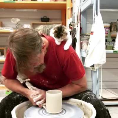 "Guess I'm your pottery supervisor"