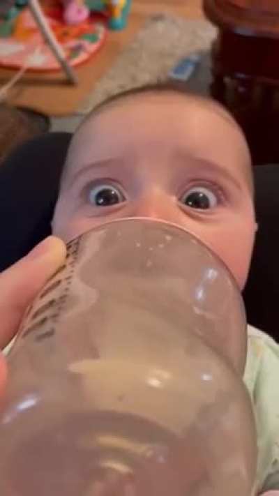 Baby intrigued by noises