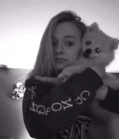 Zoe Laverne and her dog