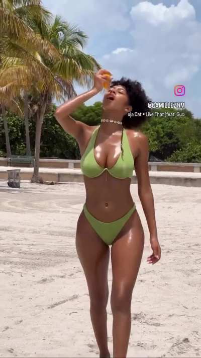 Curly hair red slim athletic body