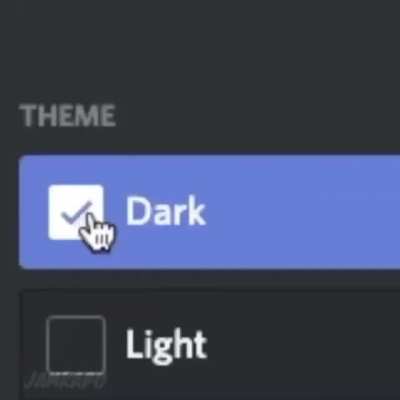 Cuando pones el discord en blanco
