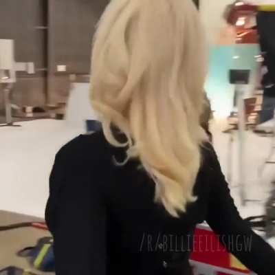 Billie Eilish see-through in a corset