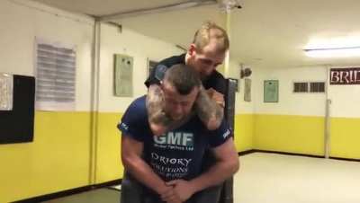 How to escape a rear naked choke