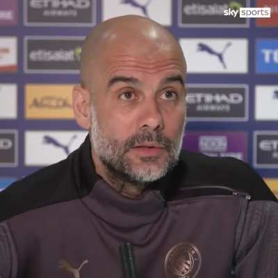 Pep Guardiola says there is a "big chance" Manchester City will not sign a striker to replace Sergio Aguero this summer.