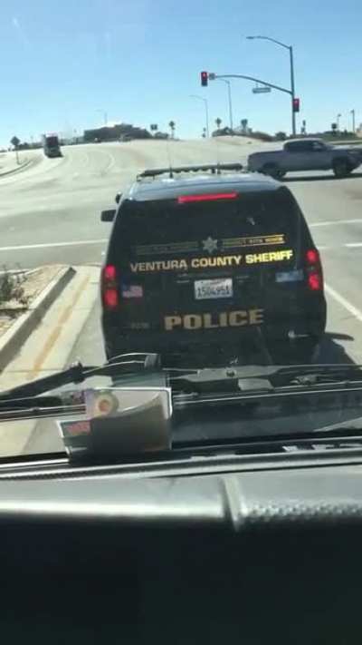 to intimidate the cops