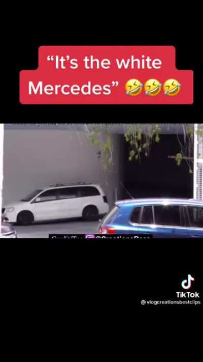 It&rsquo;s the white Mercedes