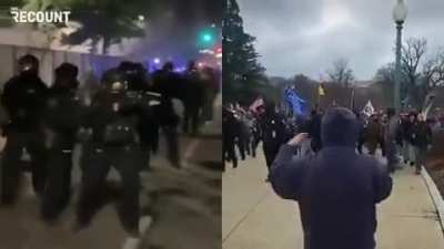 soldaki blm protestosu sağdaki trump&ccedil;ıların protestosu amerikan polisini gotten sikim