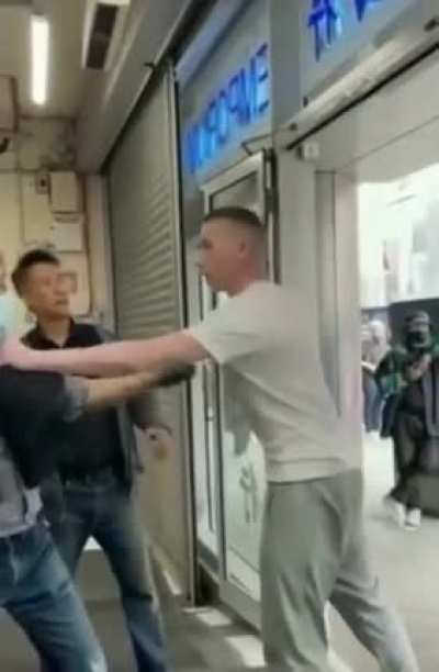 Asian store owners deal with a disruptive racist customer in Ireland