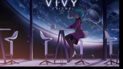 My vivy rainmeter desktop (open to suggestions)