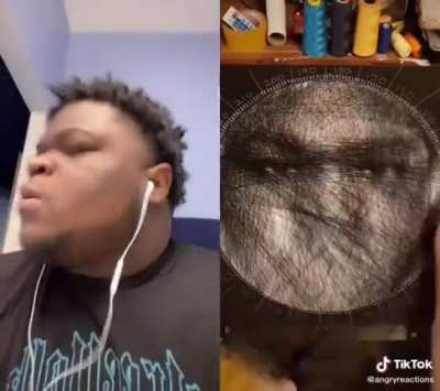 Sorry if this has already been posted but I have to make sure everyone sees our man reacting to a portrait of himself 🥺