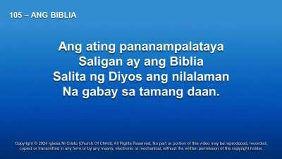&deg;105 - ANG BIBLIA&deg; INTRODUCTION ONLY&deg;